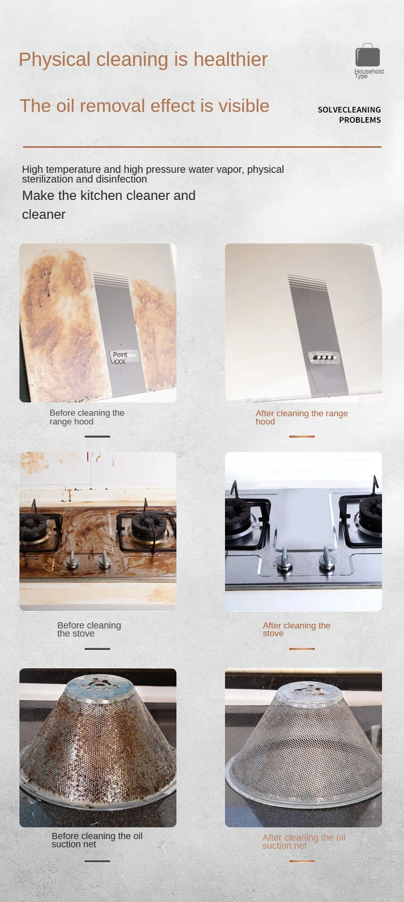 Steam Cleaner High Temperature Sterilization 110V/220V