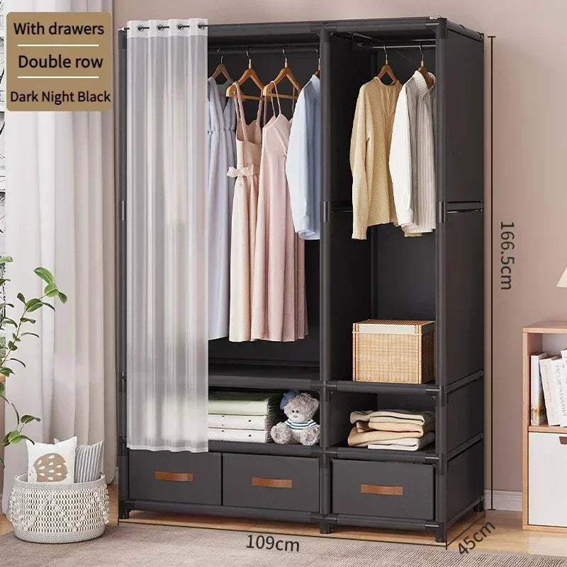 CLOSET FLEX - Fabric Wardrobe with Drawers - Your Bedroom, Finally Organized