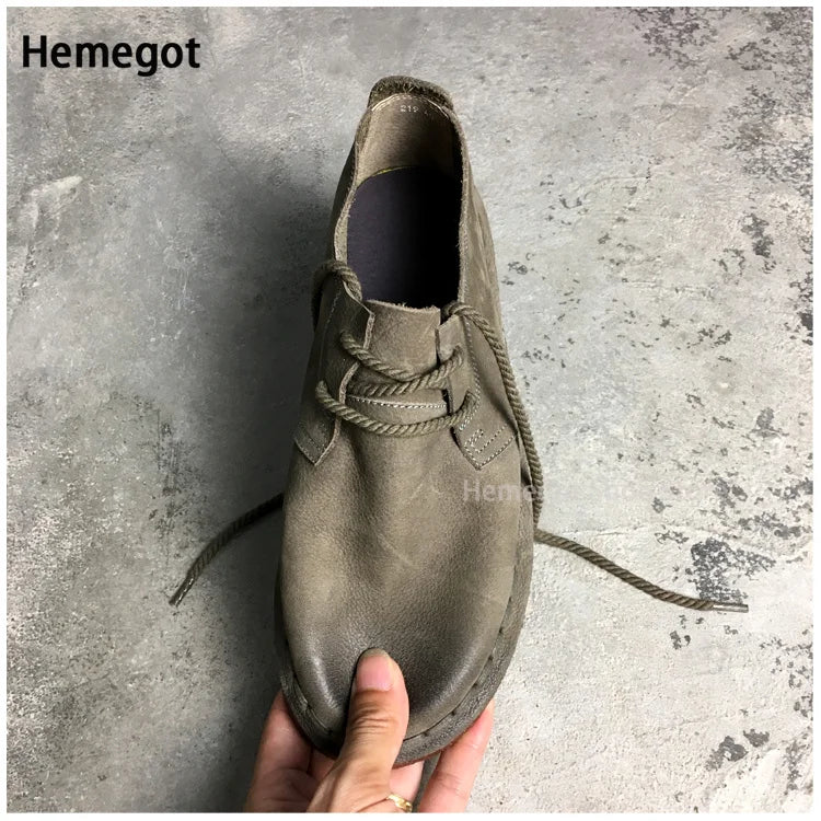 HERITAGE DRIVE - Men's Handmade Cowhide Casual Shoes - Vintage British, Soft Sole