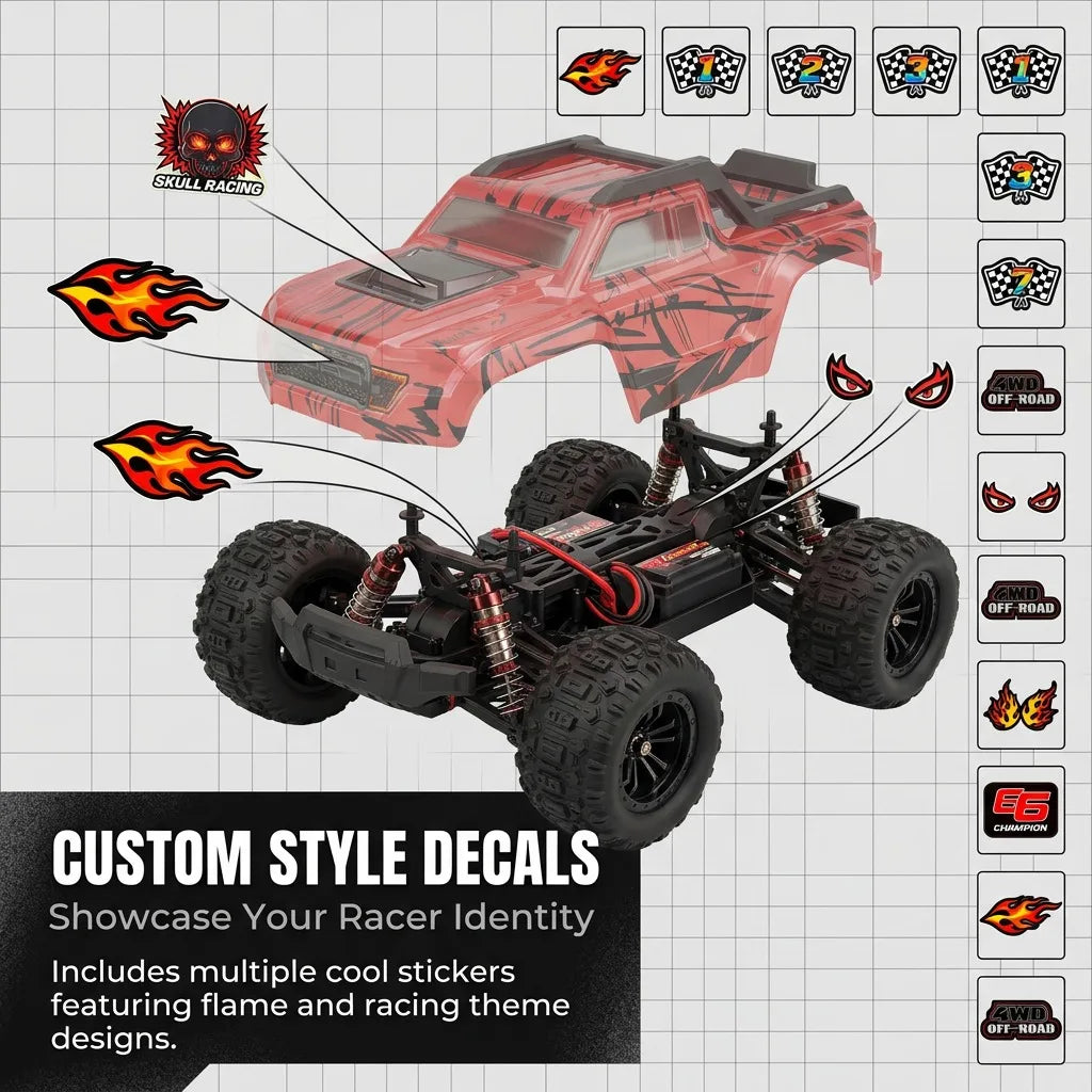 WLtoys 4WD RC Monster Truck - 40 km/h - RGB Racing