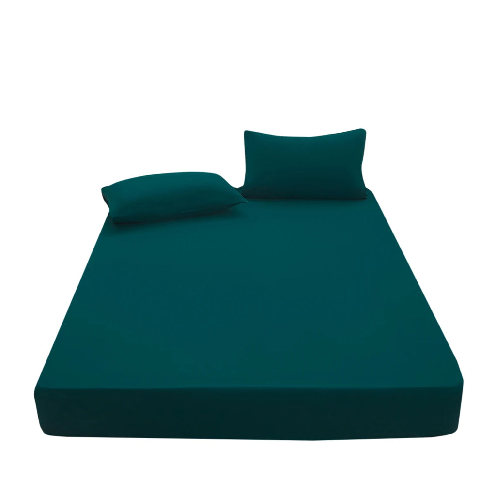PURE FIT - Solid Color Fitted Sheet - 100% Polyester, Deep Pocket & Easy Care