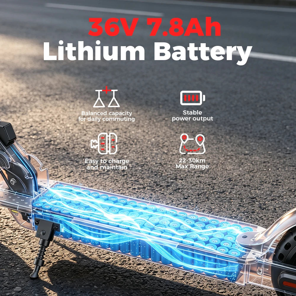 W3C ELECTRIC SCOOTER - 500W, 30 KM Range - Smart City Rides