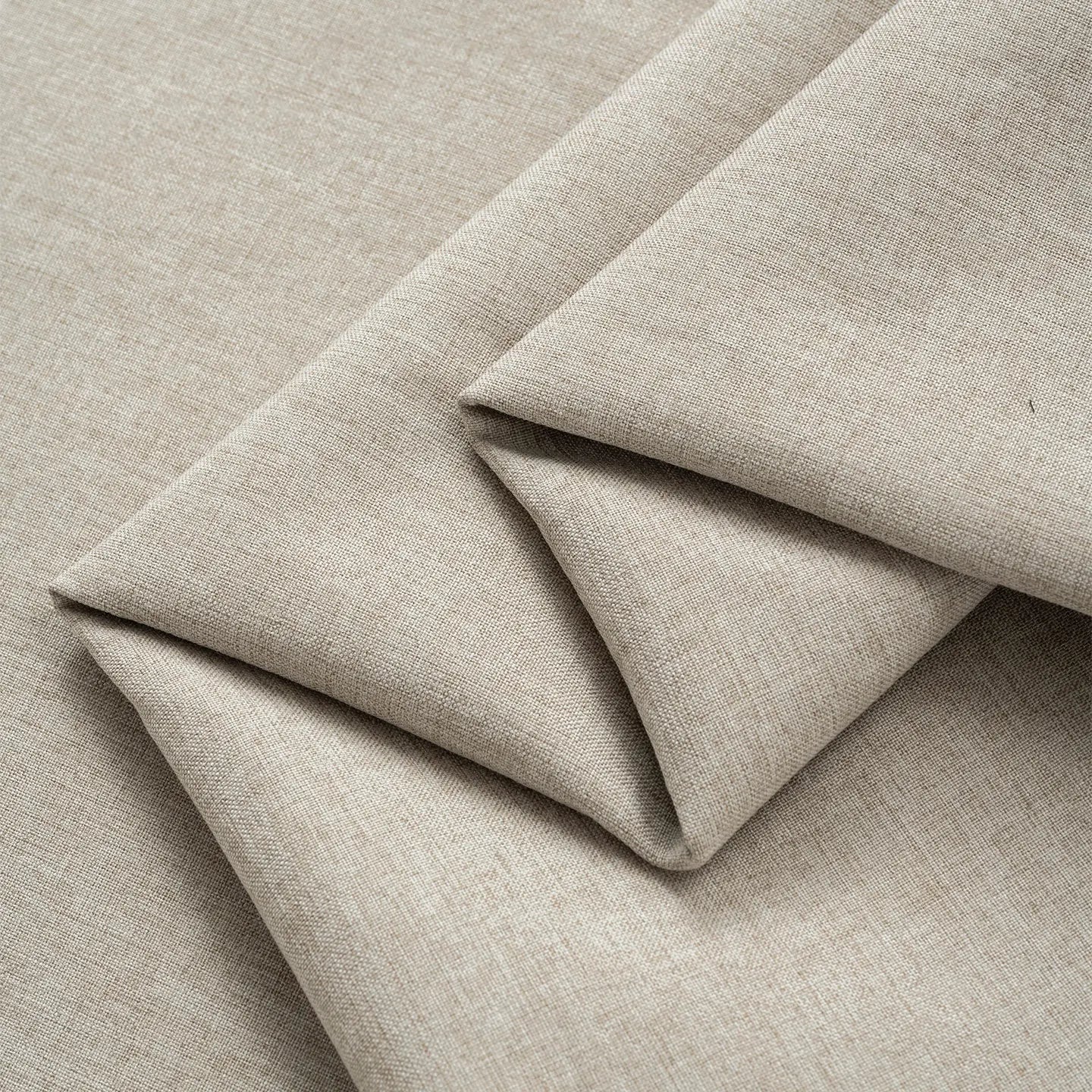 THICKENED PLAIN LINEN-LOOK FABRIC - 100% Polyester, 420g/m, 148cm Wide - Solid Rooms