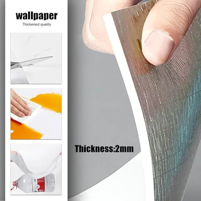 Marble Self-Adhesive Wall Tile Stickers Waterproof Washroom Wall Panels Peel and Stick Tile PVC Wall Panels for Kitchen Bathroom