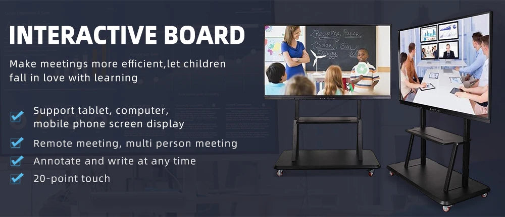 75 Inch All-in-One Interactive Touch Panel Whiteboard