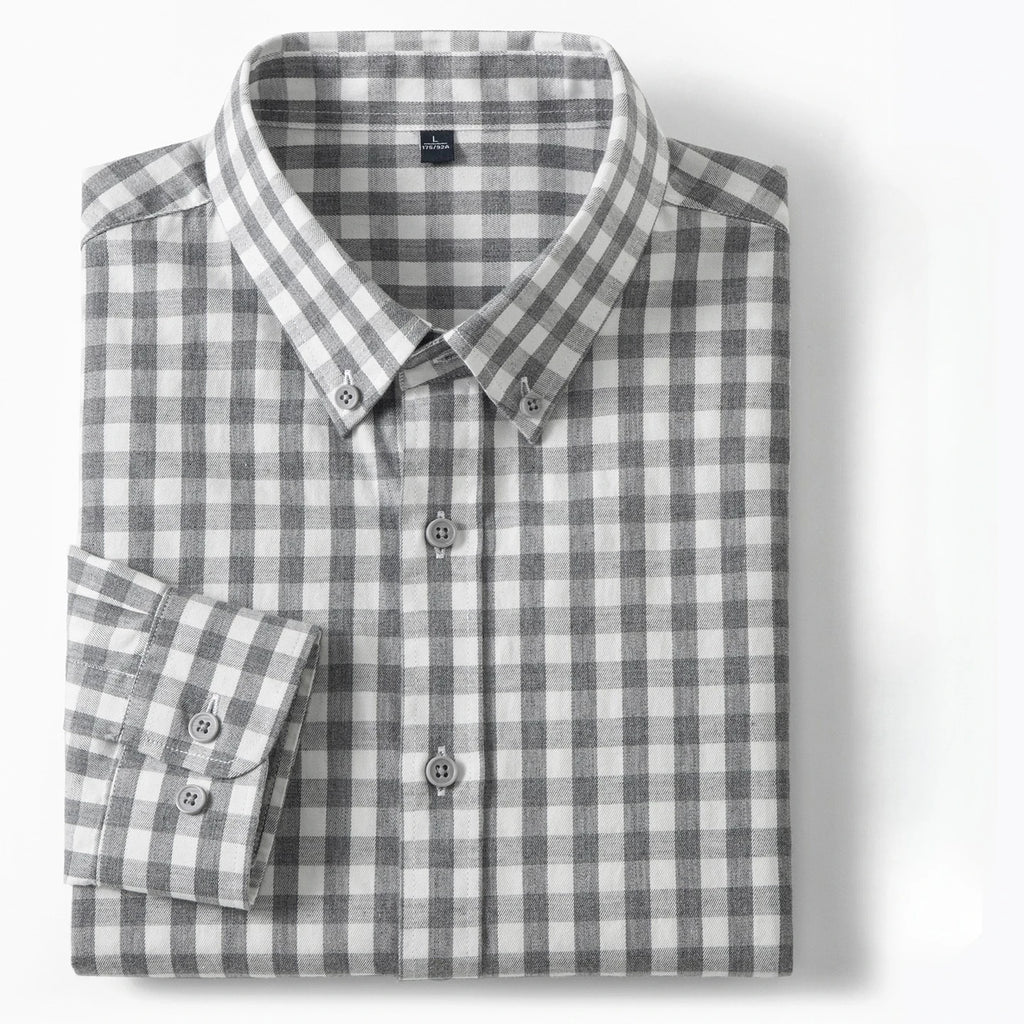 PLAID LUXE - Men's Lyocell Plaid Shirt - Soft, Sharp, Effortless