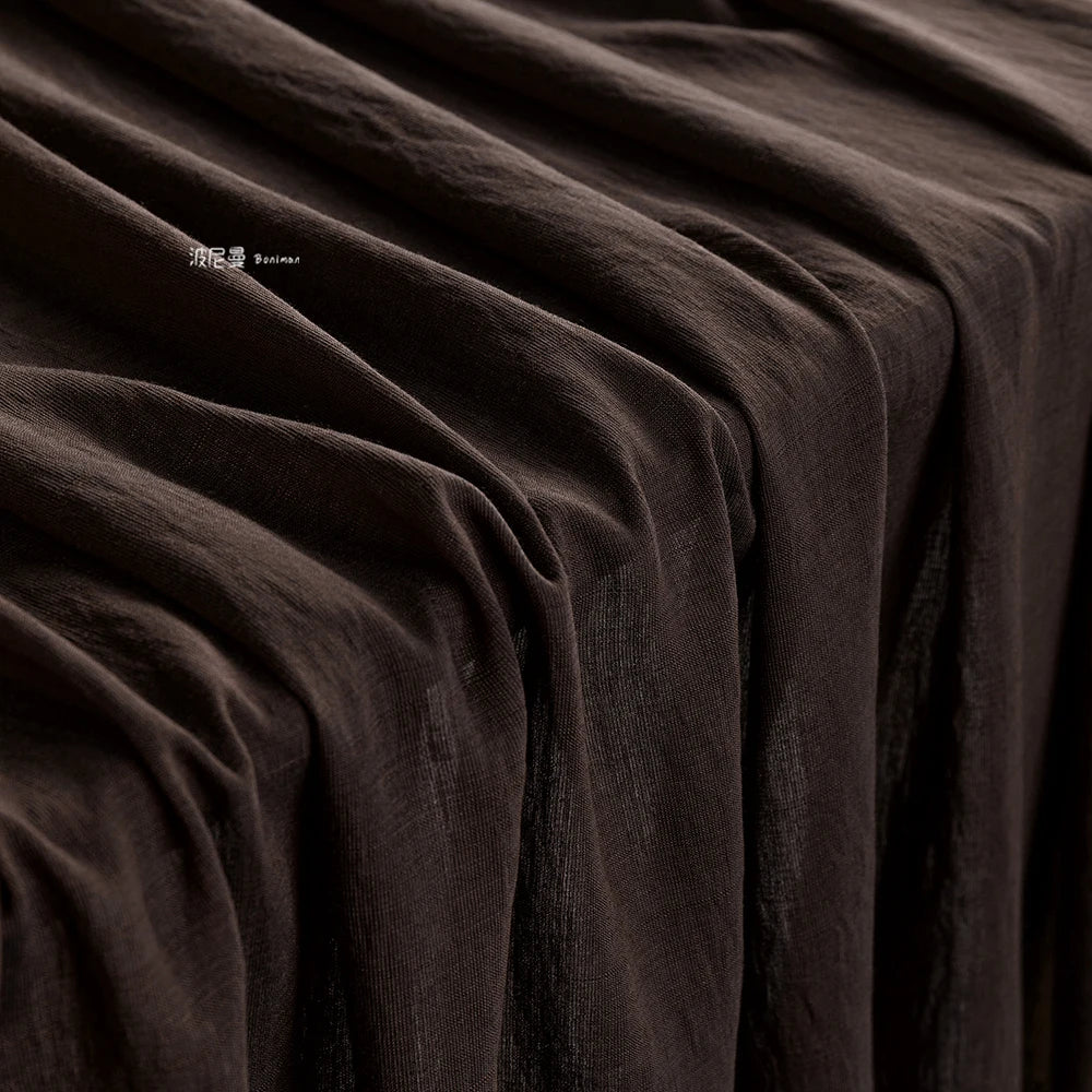 WASHED BAMBOO TEXTURE FABRIC - Soft Rayon Blend, 150cm Wide, 16 Colors - Light Touch
