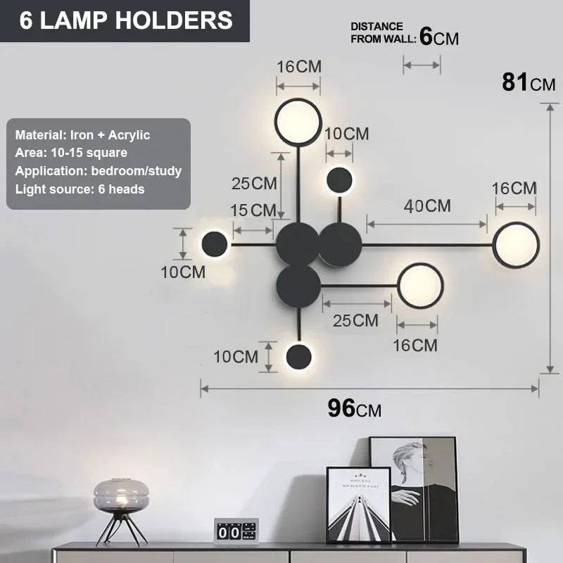 Nordic Minimalist Multi-Head Wall Sconce