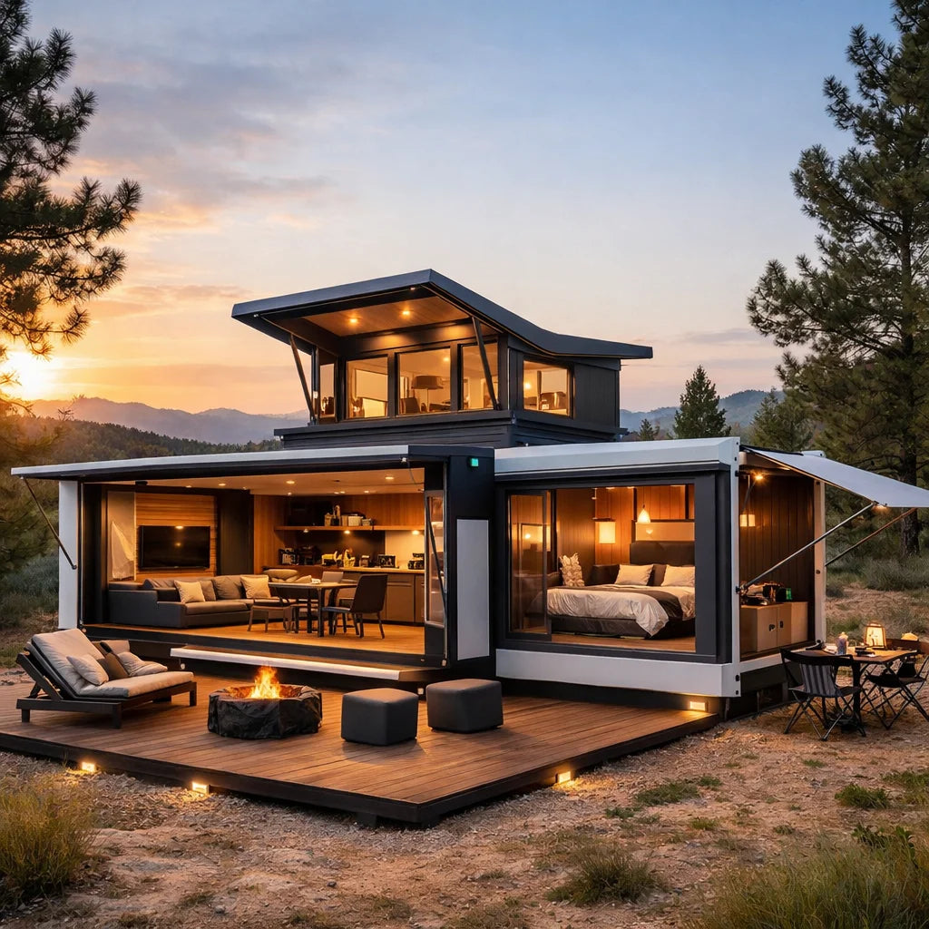 Prefab Container House 3 Bedroom 2 Bathroom - Complete Expandable Home