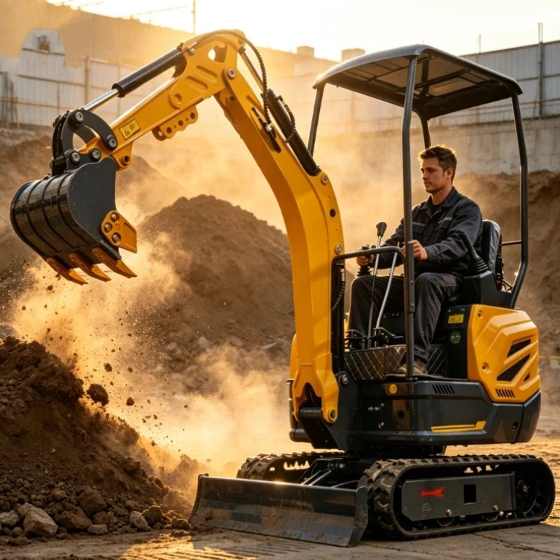 MINI CRAWLER EXCAVATOR - 20 HP, Kubota Option - Farm & Site Work