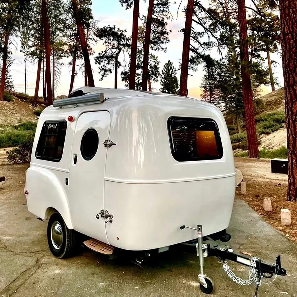 Camper Mobile Trailer Mini Caravan Travel Trailer Comfortable Solo Family