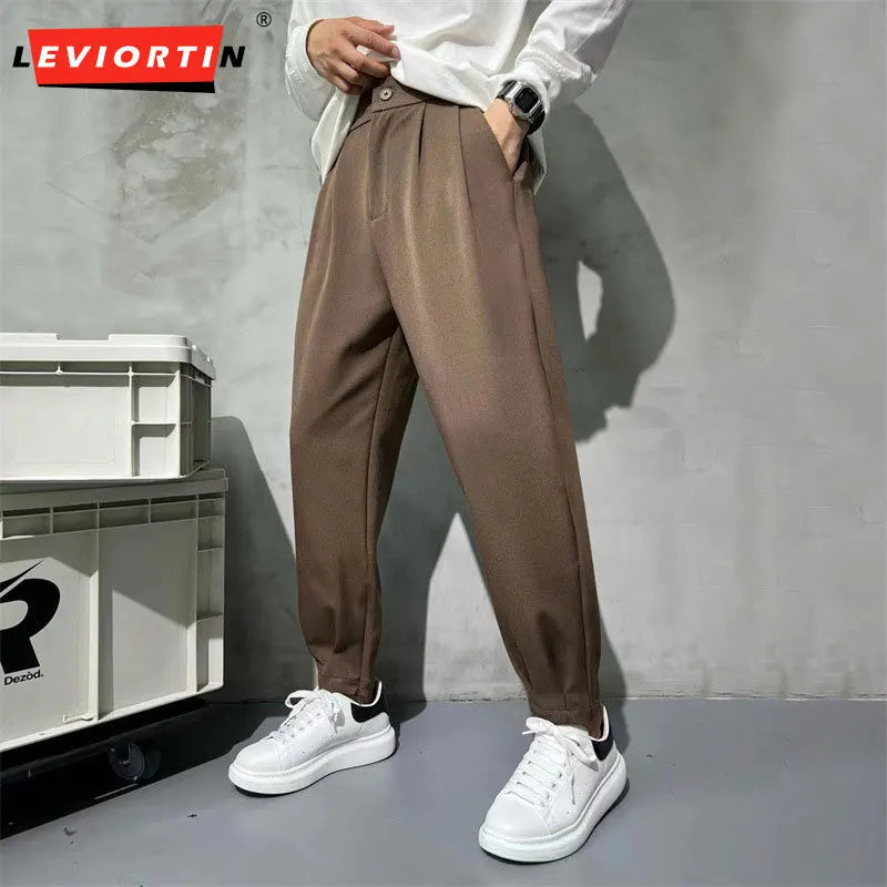 BOARDROOM - Men's Slim Straight Suit Pants - 5 Colors, M-4XL