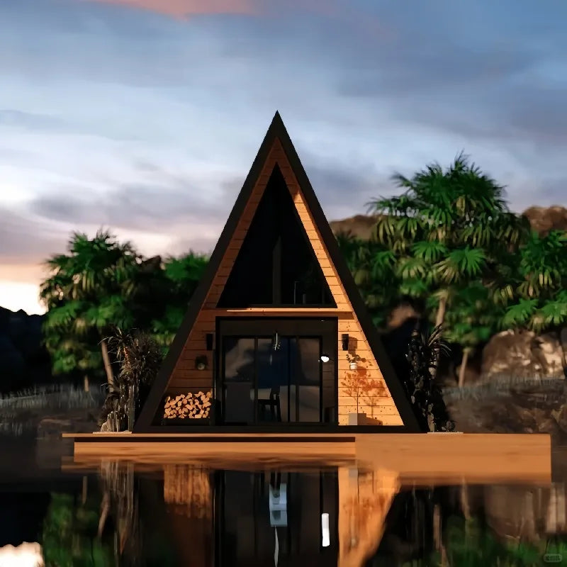 Steel A-Frame Cabin - Fast Assembly - Modern Retreat
