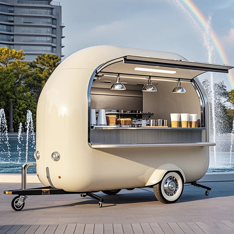 Small Mobile Food Truck – Fully Equipped Kitchen Pizza Concession Trailer