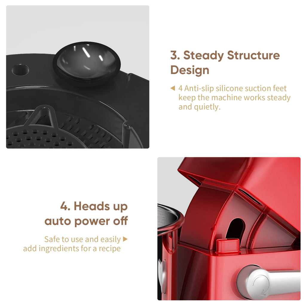 Stand Mixer 1200W – 11 Speeds OLED Screen DC Motor