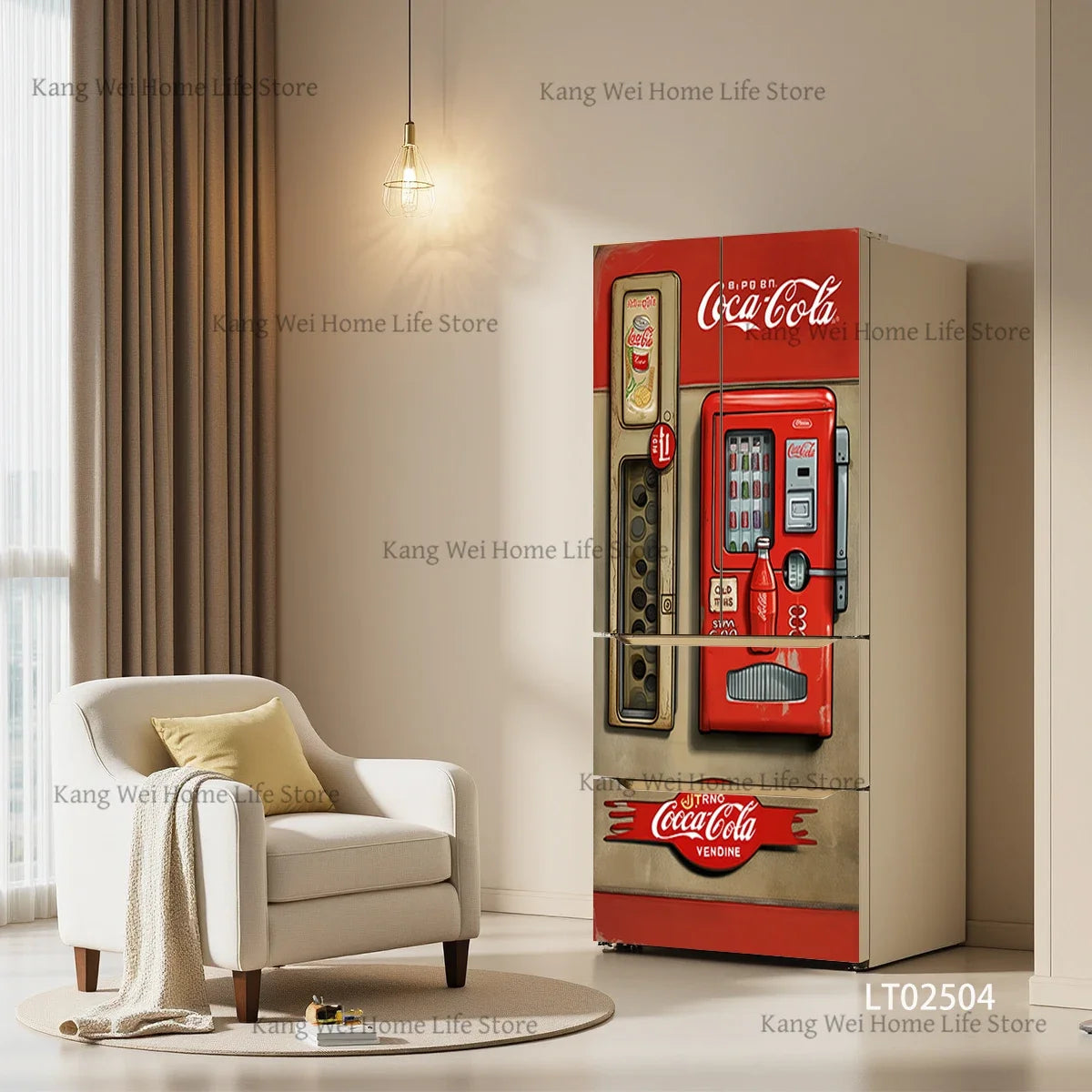 Retro Surface Decal Collection - fridge & door wraps - bold decor
