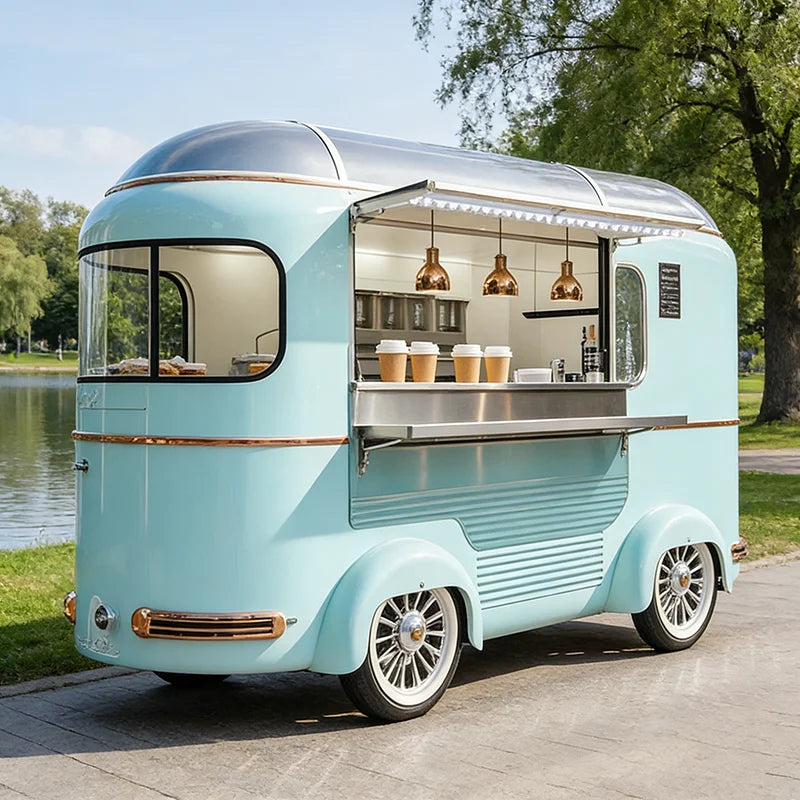 Mobile Bar Food Truck – Sink Refrigerator Storage Beverage Cocktail