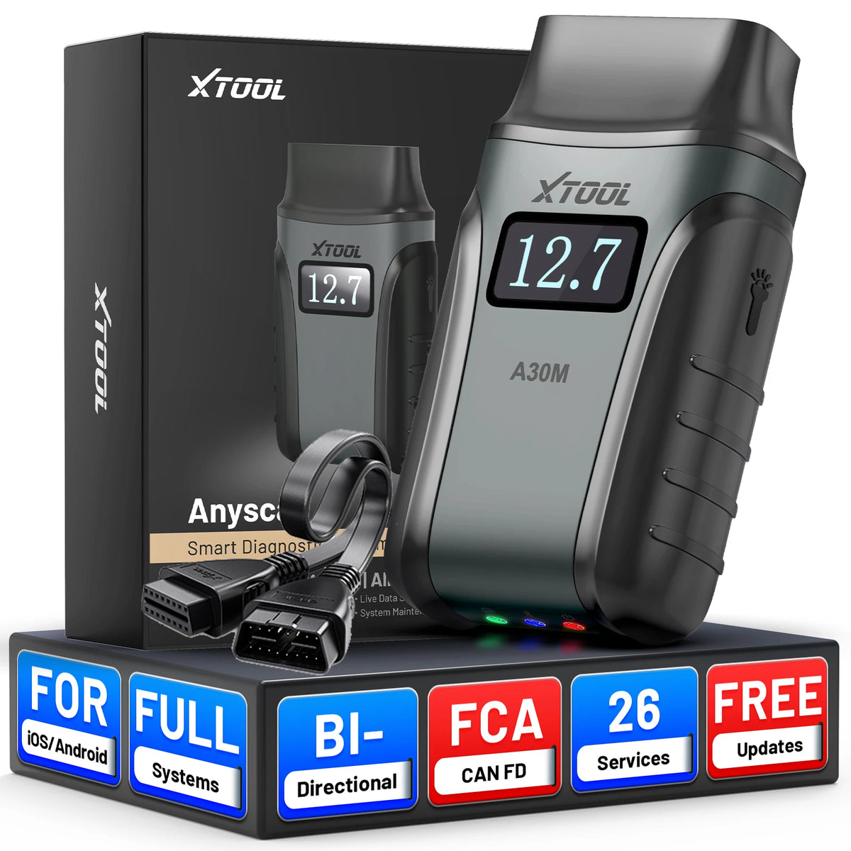 XTOOL A30M Scanner - Bluetooth Diagnostics - Garage Insight