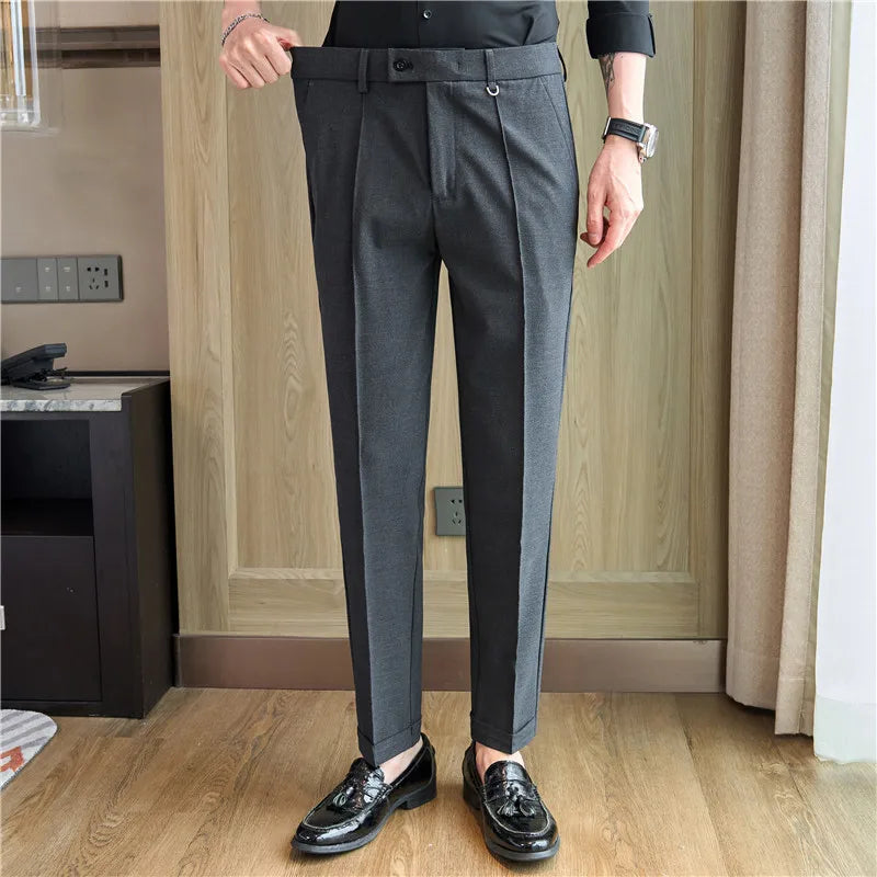 CITY FLEX - Męskie spodnie Business Casual - Elastyczne Formalne, Rozmiary 28-40