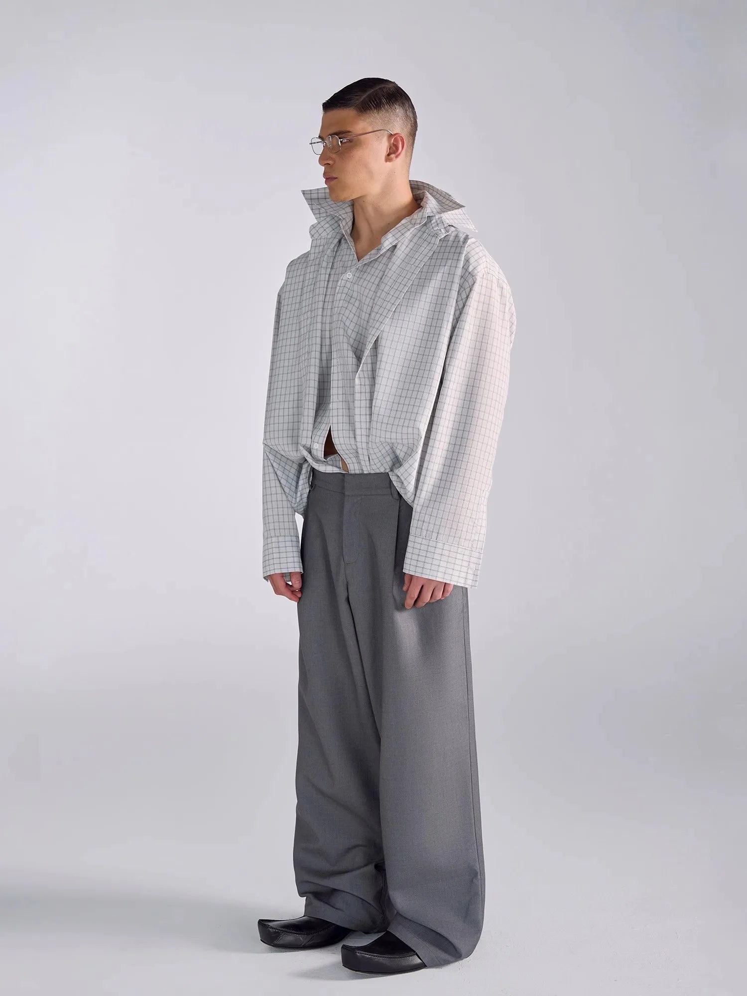 BAGGY HIGH - Men's High Waist Baggy Wide Leg Pants - 2 Colors, XS–XL
