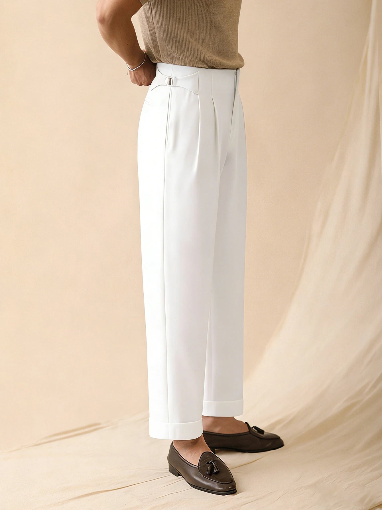 NAPOLI WIDE - Men's Pleated Wide Leg Trousers - Italian Style, 3 Colors, S–XXL