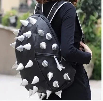Rivet Spiked Backpack Unisex Fashion Student School Bag