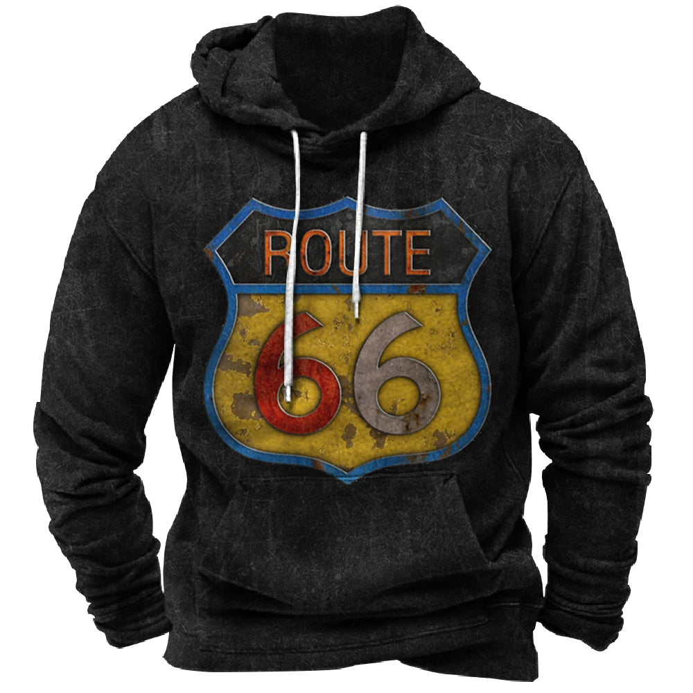 Route 66 Hoodie - 3D print - streetwear