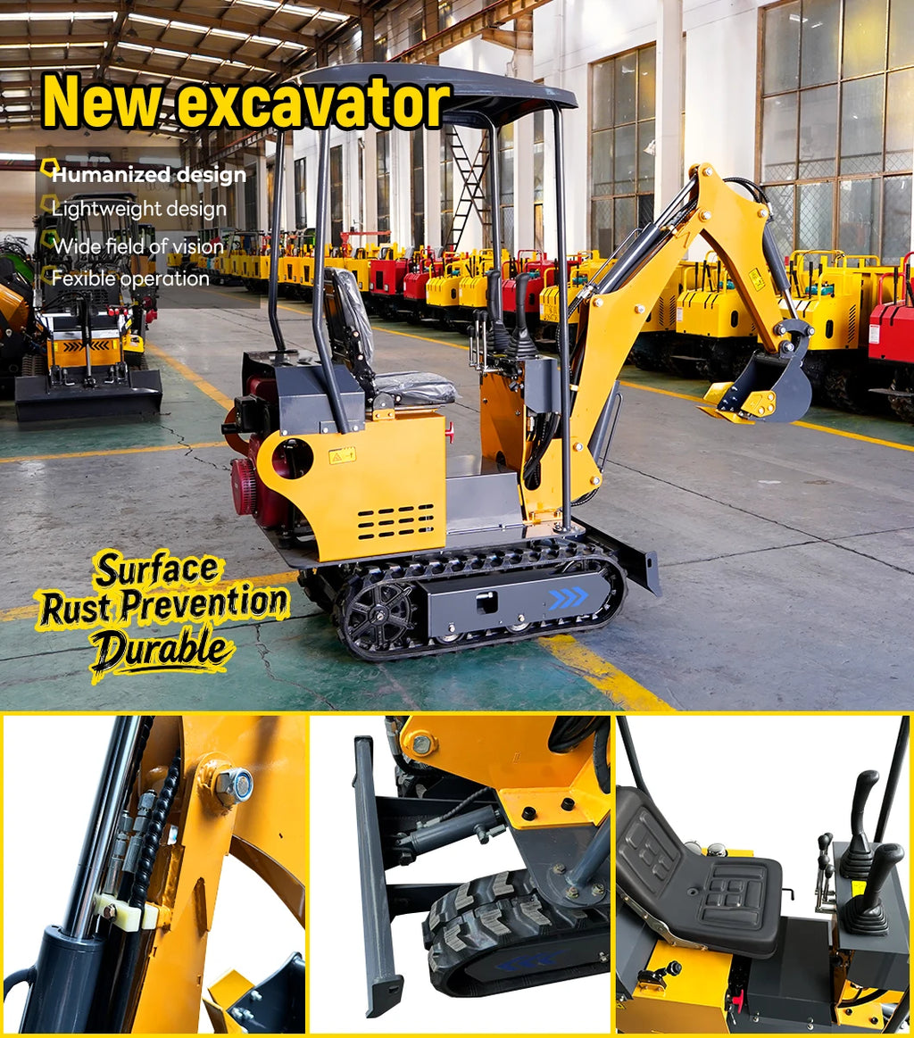 YITUI Mini Excavator - 1.2 Ton - Kubota/Briggs/KOOP