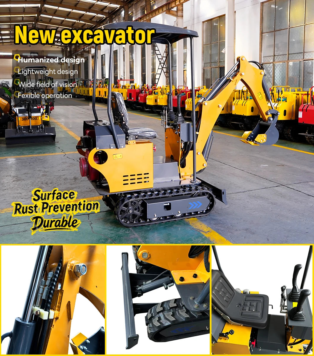 YITUI Mini Excavator - 1.2 Ton - Kubota/Briggs/KOOP