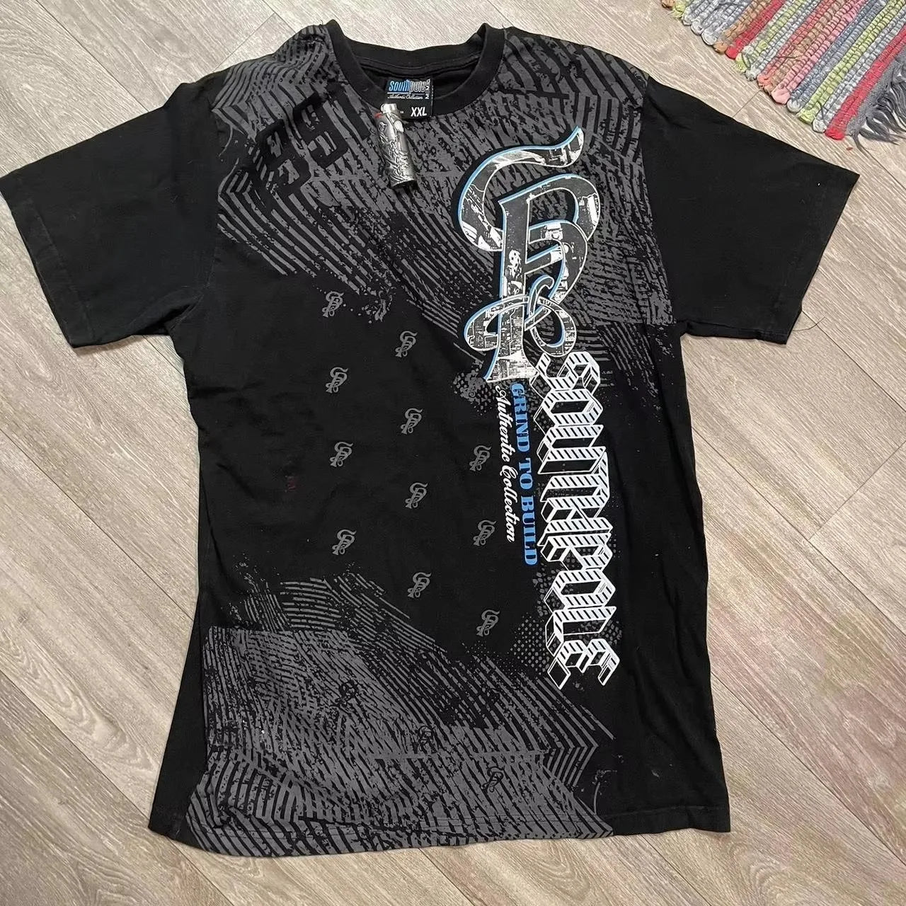 High Street Southpole Short Sleeve Women Y2K Graphic Print Oversized T Shirt Harajuku Gothic Round Neck Cotton Short Sleeve Tops