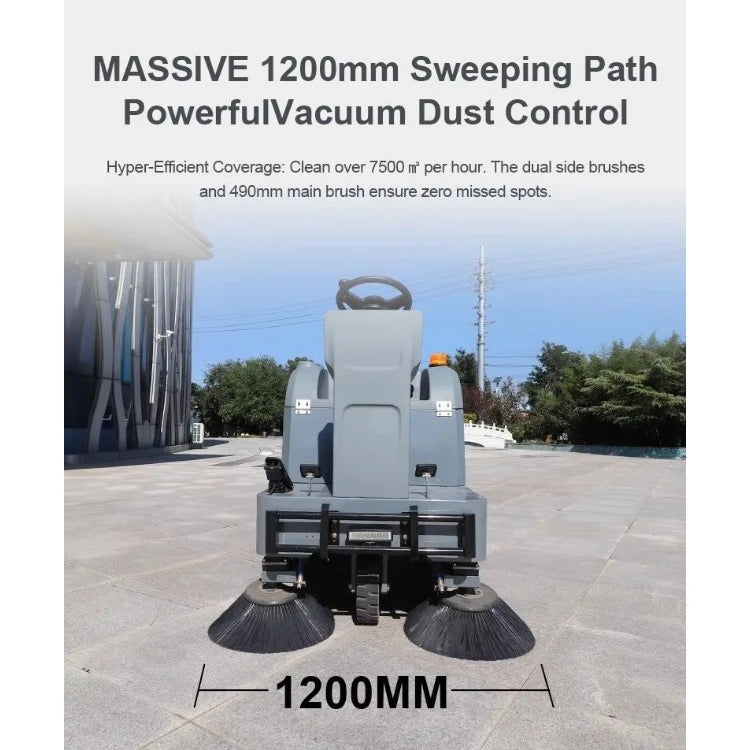 Yugong Ride-On Floor Sweeper - 1200 mm - Electric