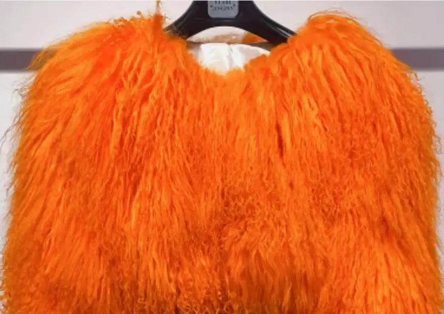 Sheep Fur Coat - Relaxed Fit - Colourful Winter