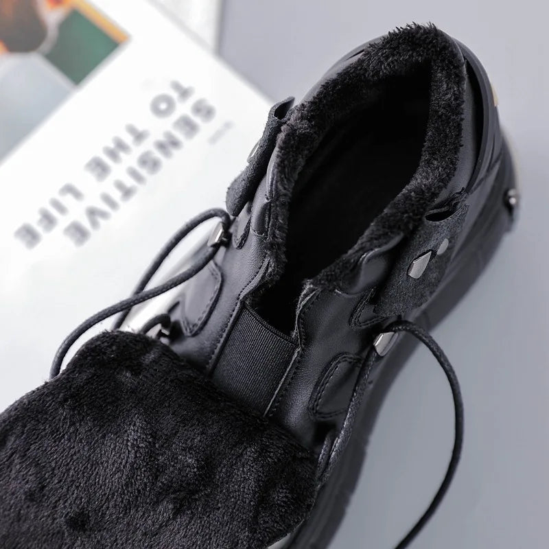 Punk Metal Platform Ankle Boots – Unisex High Heel