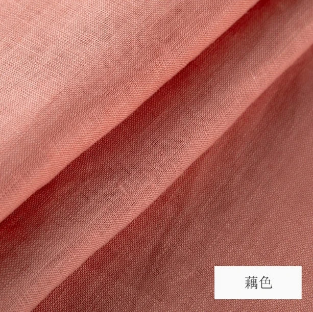 PURE LINEN FABRIC BY THE METER - 46 Colors, 140cm Wide - Soft Rooms