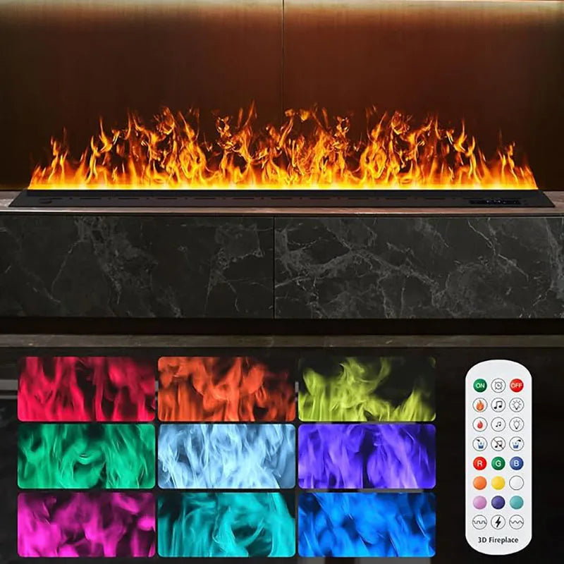 Water Steam Fireplace - Fake Flame - Wall-Mounted
