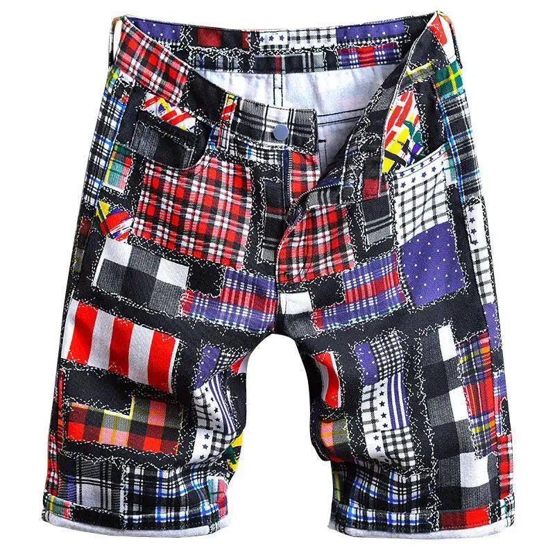 2026 Summer Men's Blue Ripped Jeans Shorts Fashion Casual Denim Shorts Asian Size 28-34 36 38 40 Men's Slacks, 2025 New