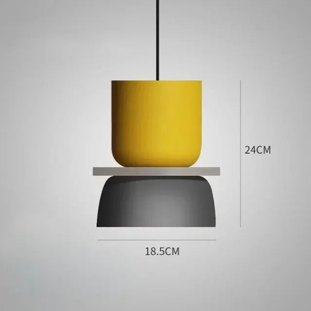 Macaron Pendant Lamp – Nordic, Multi-Color, S/M/L
