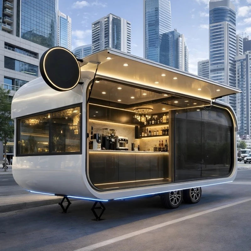 Round Airstream Food Trailer – Mobile Kitchen Coffee Bar