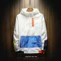 COLORBLOCK WIND - Men's Colorblock Hooded Windbreaker Pullover Quick-Dry - 4 Colors, M–5XL
