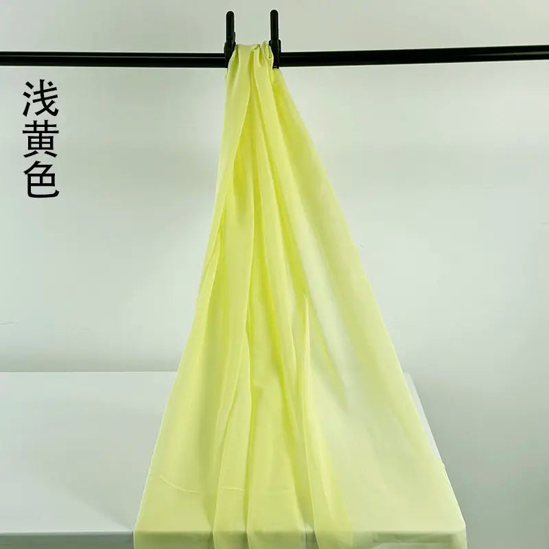 100D CHIFFON FABRIC BY THE METER - Soft Woven Sheer, 55 Colors - Make It Yours