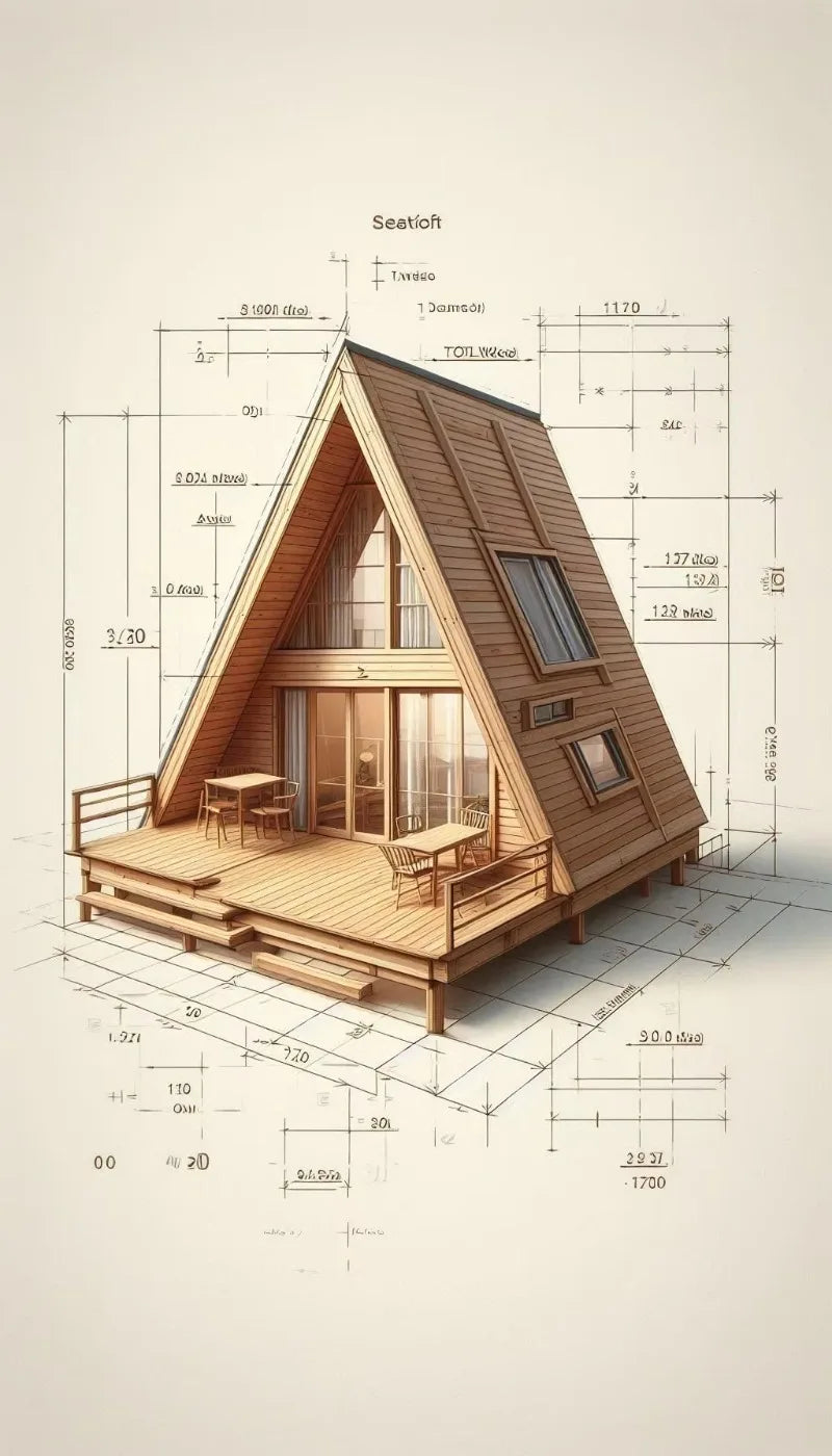 Prefab Triangle A-Frame House - Expandable Thermal Insulation Mobile Home