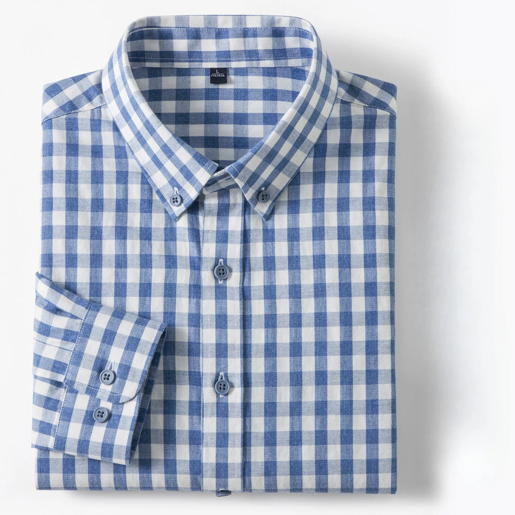 PLAID LUXE - Men's Lyocell Plaid Shirt - Soft, Sharp, Effortless