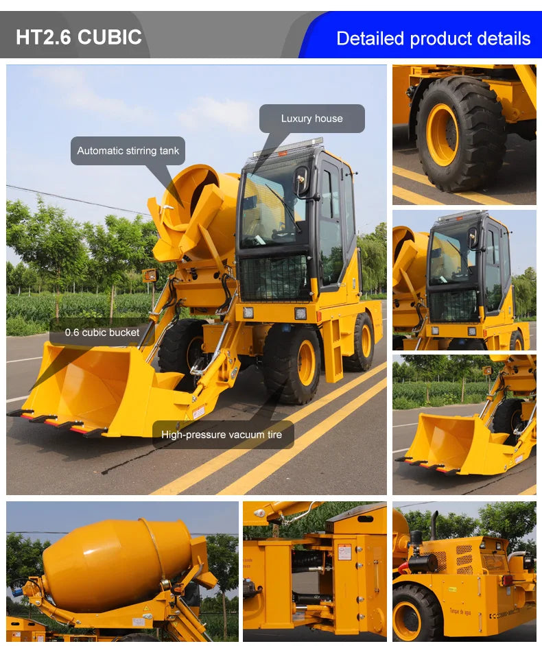 Self-Loading Concrete Mixer - 85 kW - 4WD