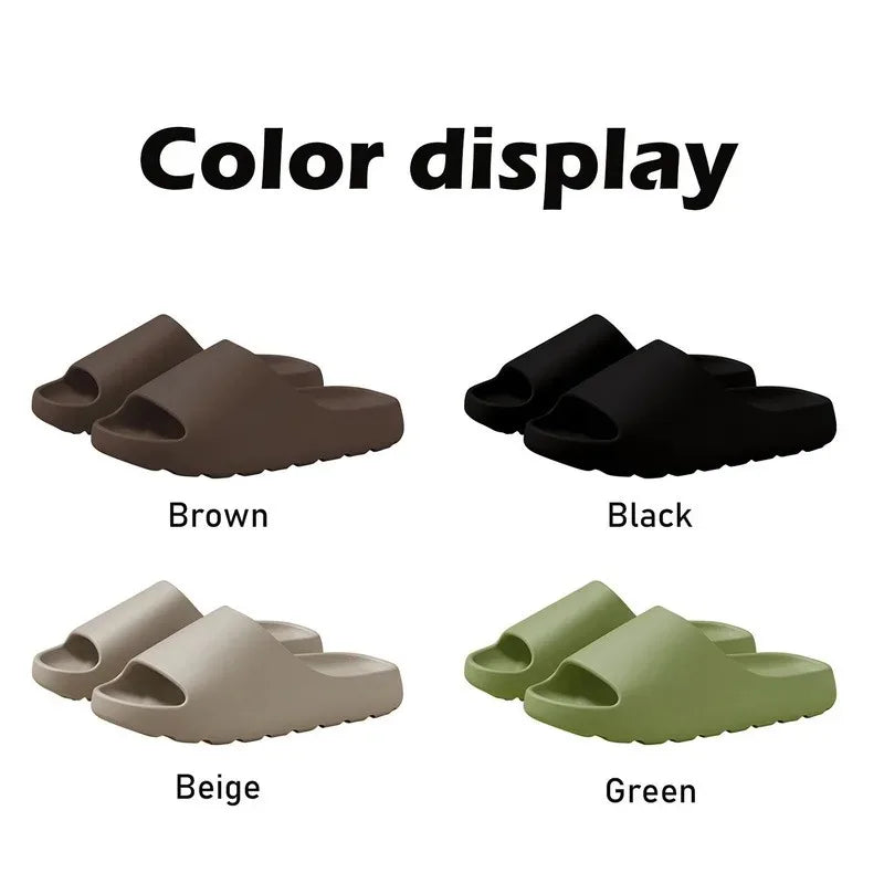 Coconut Slippers Cloud Thick-soled Sandals Summer Fashion Soft Bottom Beach Men's Slippers Women's Sandals EVA Slides