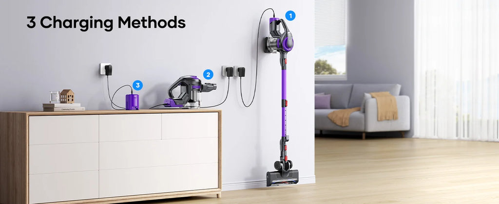 Laresar V10 Lite Cordless Vacuum Cleaner – 38000Pa Strong Suction, 45 Min Runtime