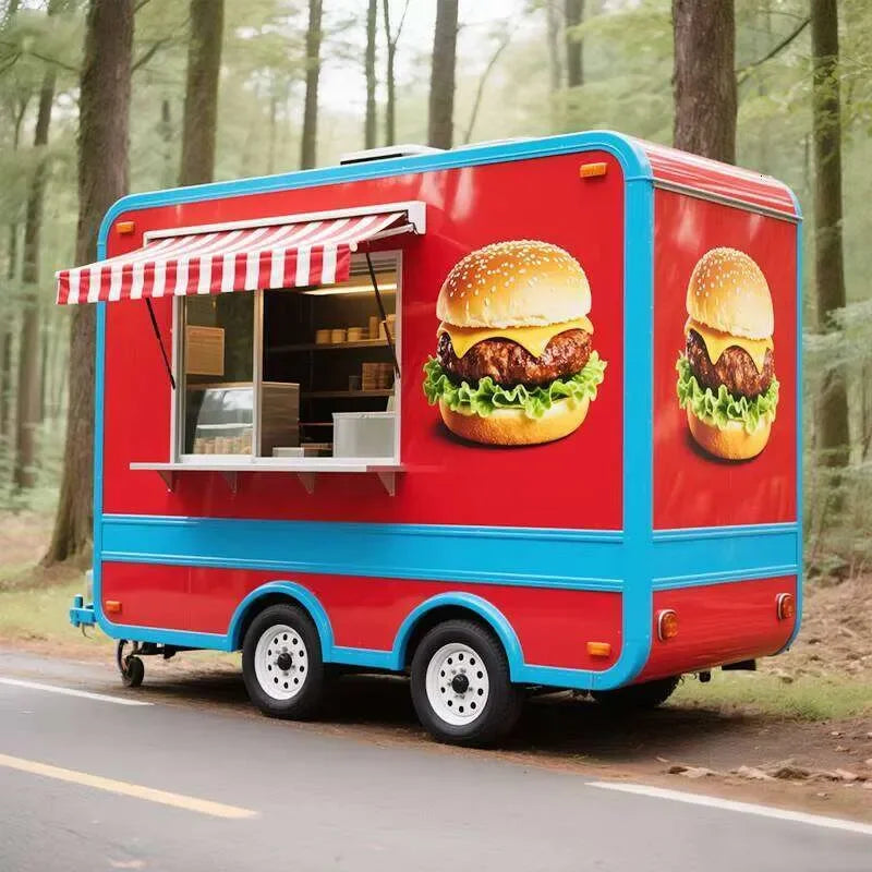 Reliable Square Food Trailer – Mobile Kitchen Custom Interior