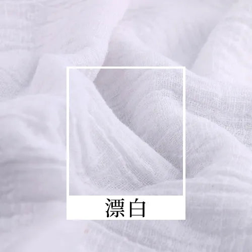 SLUB COTTON LINEN CREPE FABRIC - 135cm Wide, 26 Solid Colours - Everyday Sewing