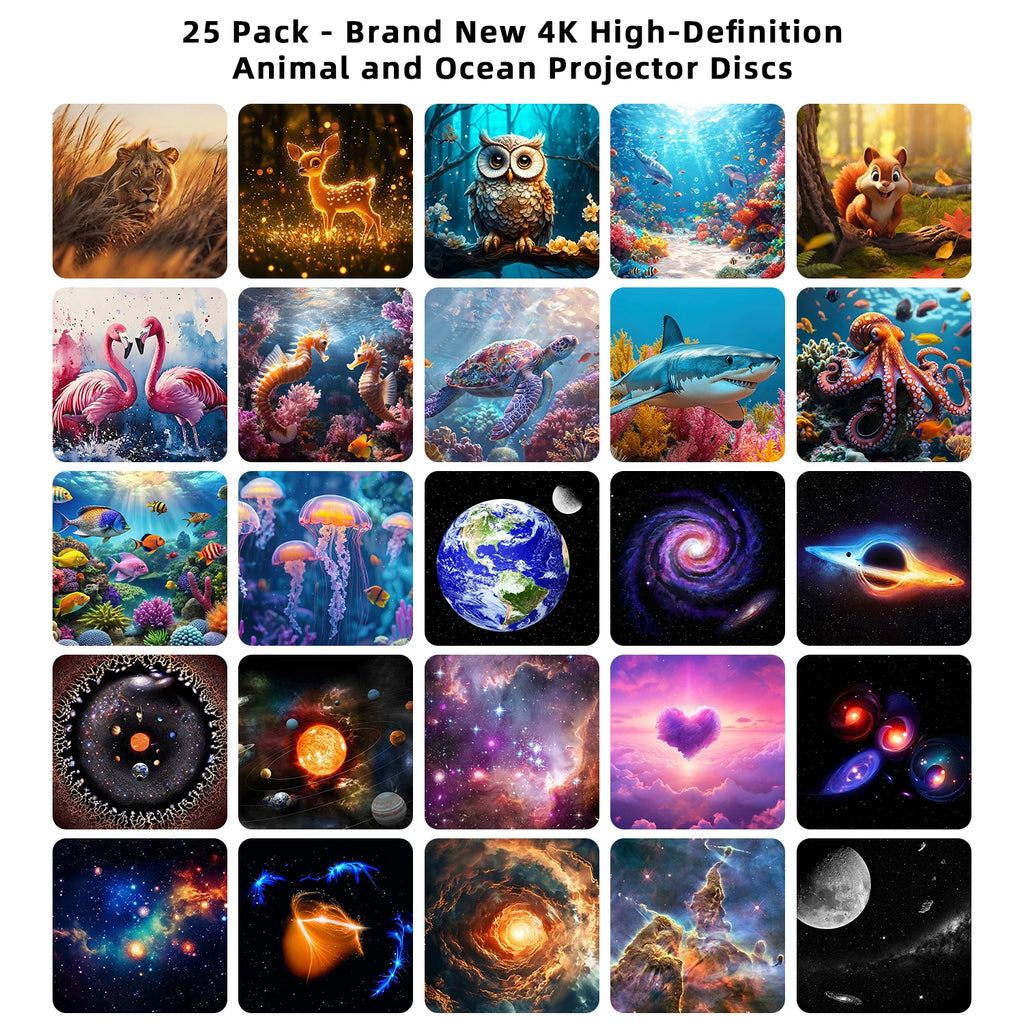 Galaxy Planetarium Projector - 25 Image Discs - Cosmic Calm