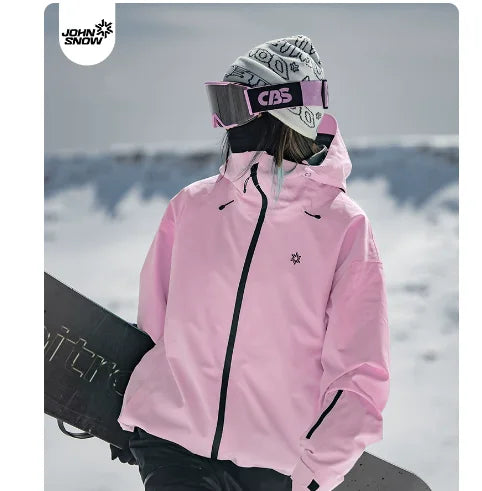Women's Hooded Ski Jacket - Winter Slopes