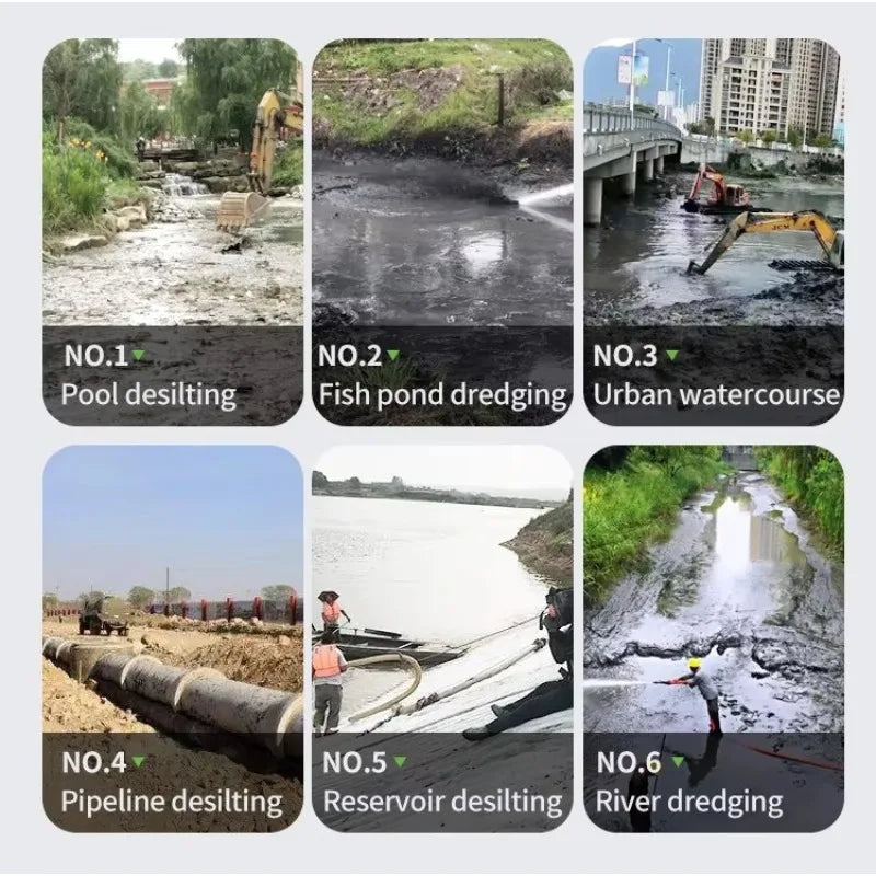 RUBBER-TRACKED DREDGING ROBOT - 500/600 mm Width - Underwater Pipe Cleaning